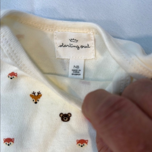 Starting Out brand, Adorable Cream and Brown Baby Set, size Newborn, BNWT - Picture 6 of 8